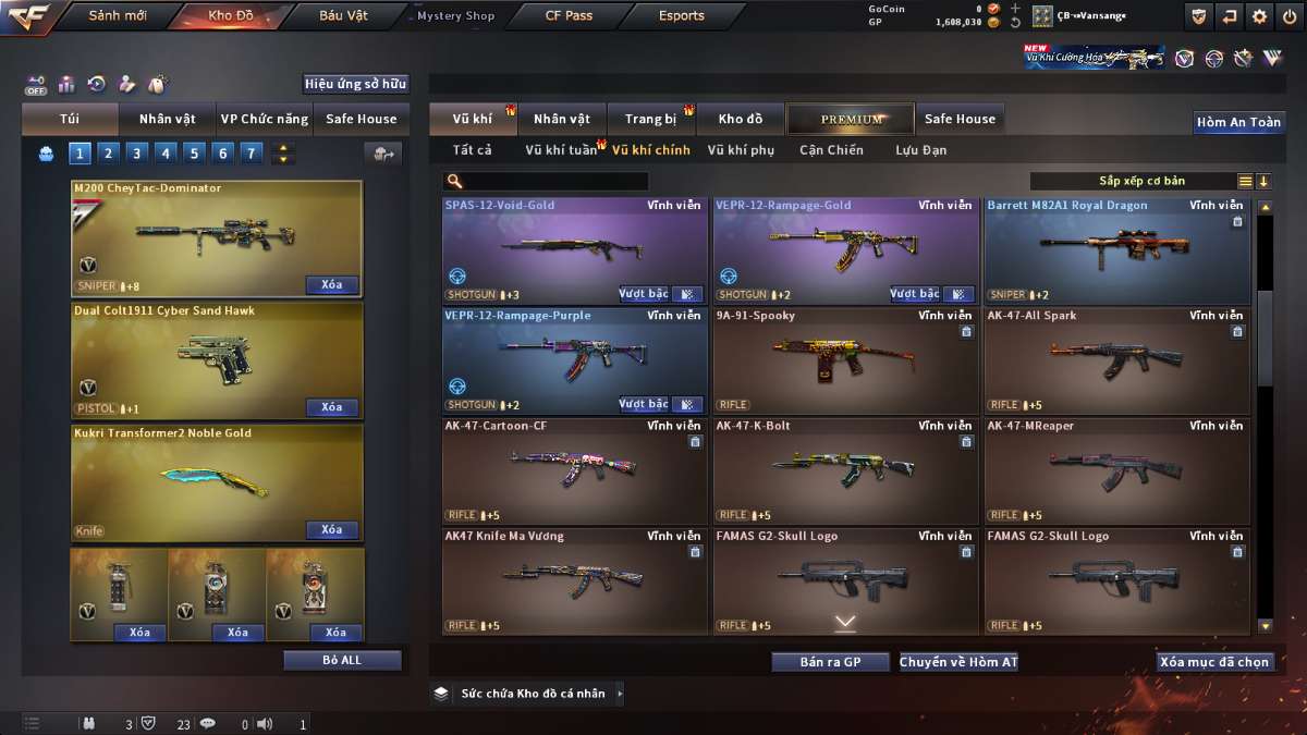 shop acc cf uy tin gia re